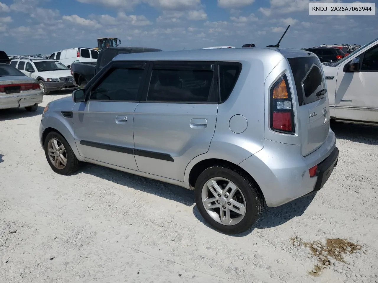 2010 Kia Soul + VIN: KNDJT2A26A7063944 Lot: 68728754