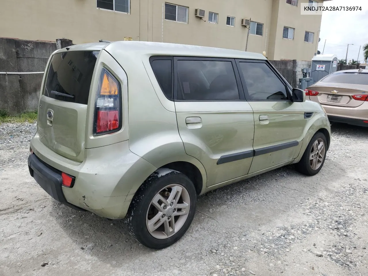 2010 Kia Soul + VIN: KNDJT2A28A7136974 Lot: 69631304