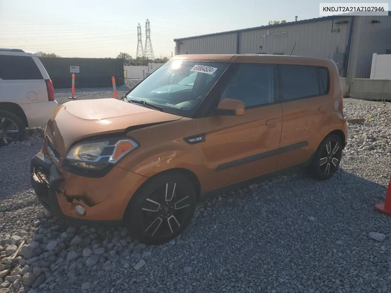 2010 Kia Soul + VIN: KNDJT2A21A7107946 Lot: 69804524