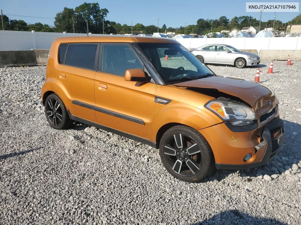 2010 Kia Soul + VIN: KNDJT2A21A7107946 Lot: 69804524