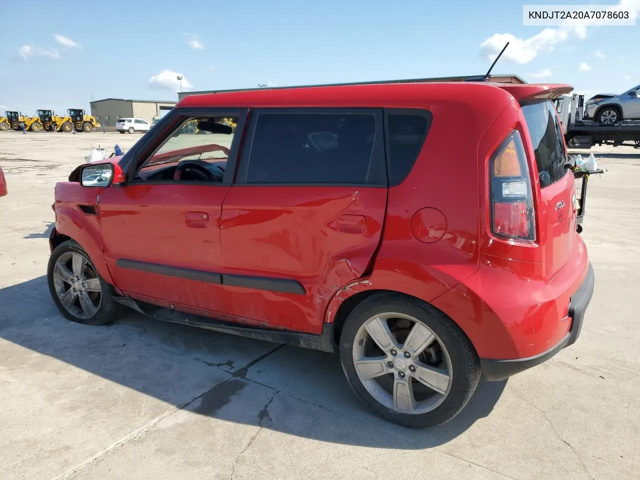 2010 Kia Soul + VIN: KNDJT2A20A7078603 Lot: 70632124