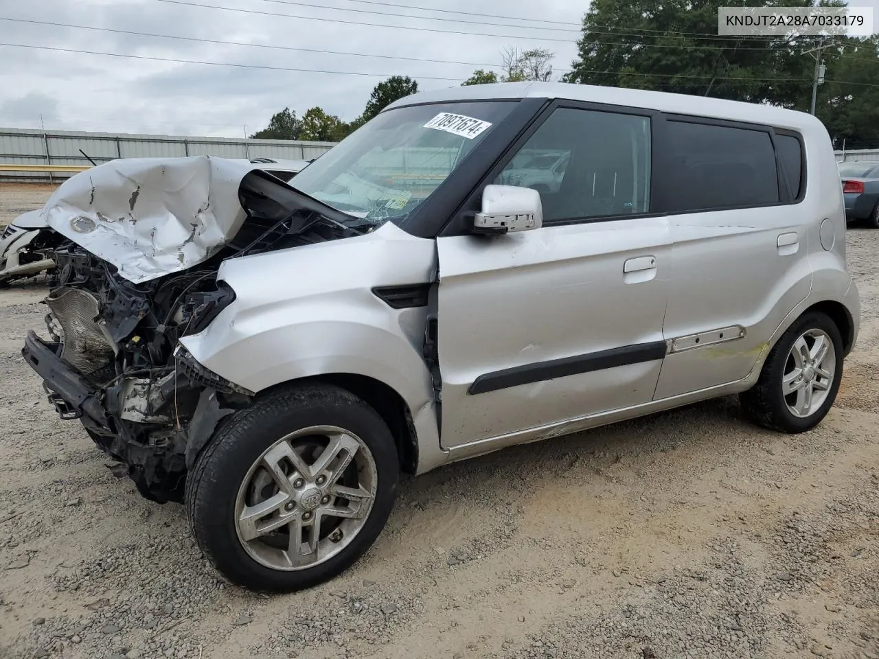 2010 Kia Soul + VIN: KNDJT2A28A7033179 Lot: 70971674