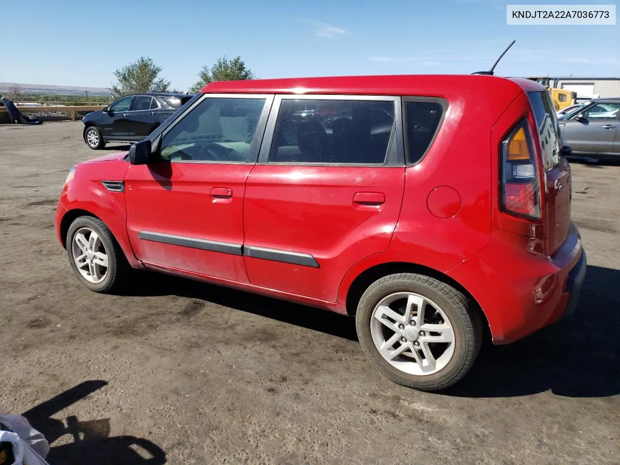 2010 Kia Soul + VIN: KNDJT2A22A7036773 Lot: 72027644