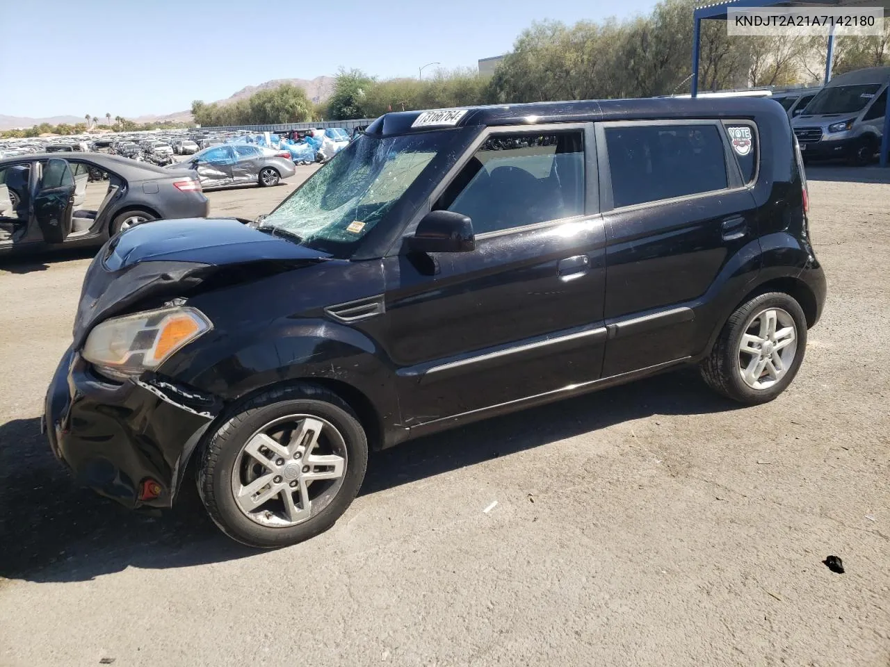 2010 Kia Soul + VIN: KNDJT2A21A7142180 Lot: 73166764