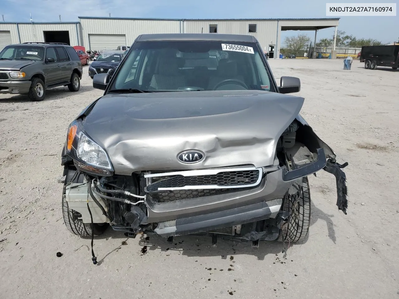 2010 Kia Soul + VIN: KNDJT2A27A7160974 Lot: 73655004