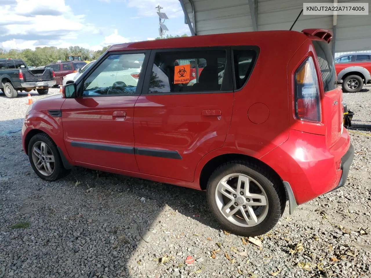 2010 Kia Soul + VIN: KNDJT2A22A7174006 Lot: 74273064