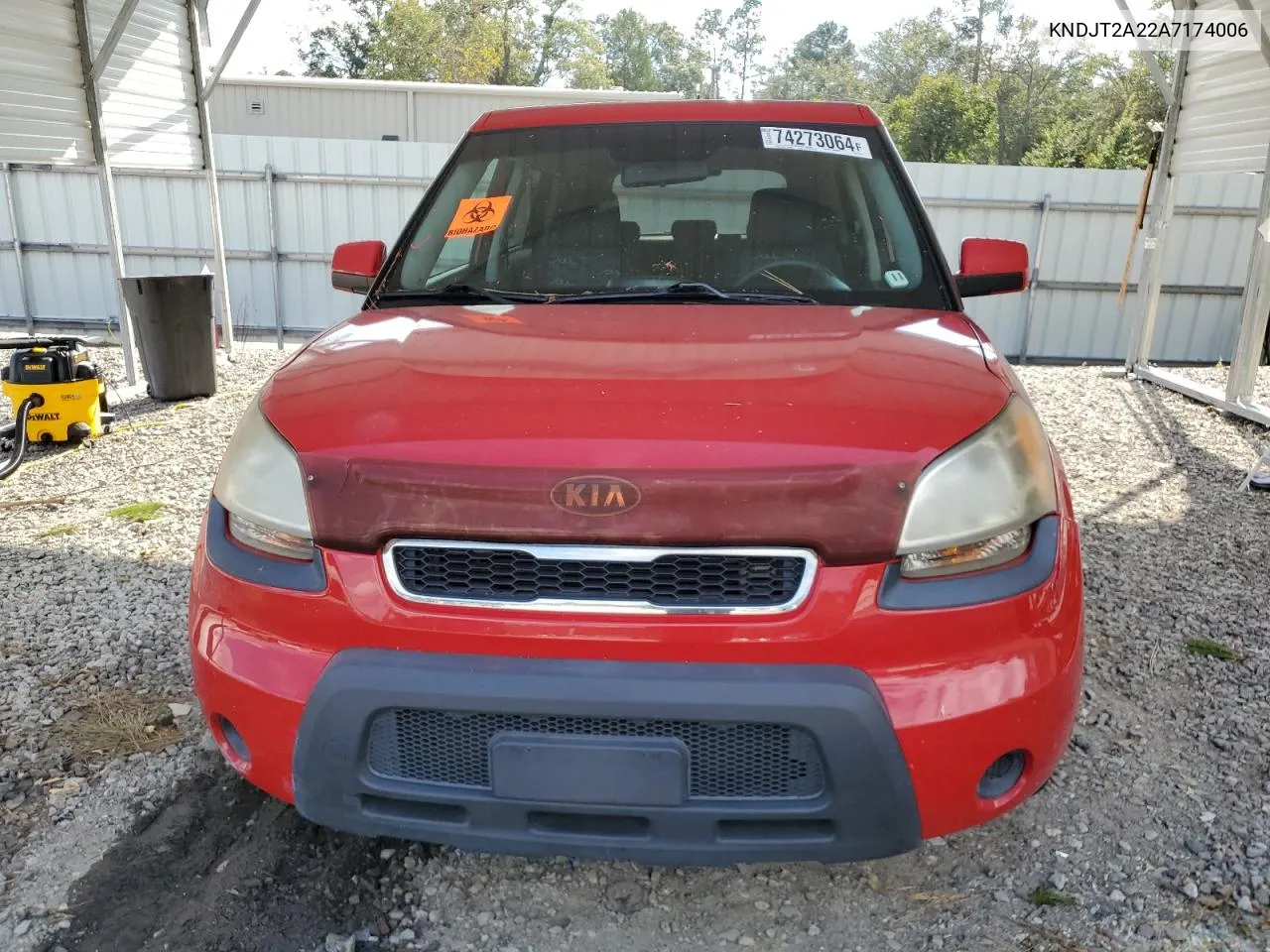 2010 Kia Soul + VIN: KNDJT2A22A7174006 Lot: 74273064