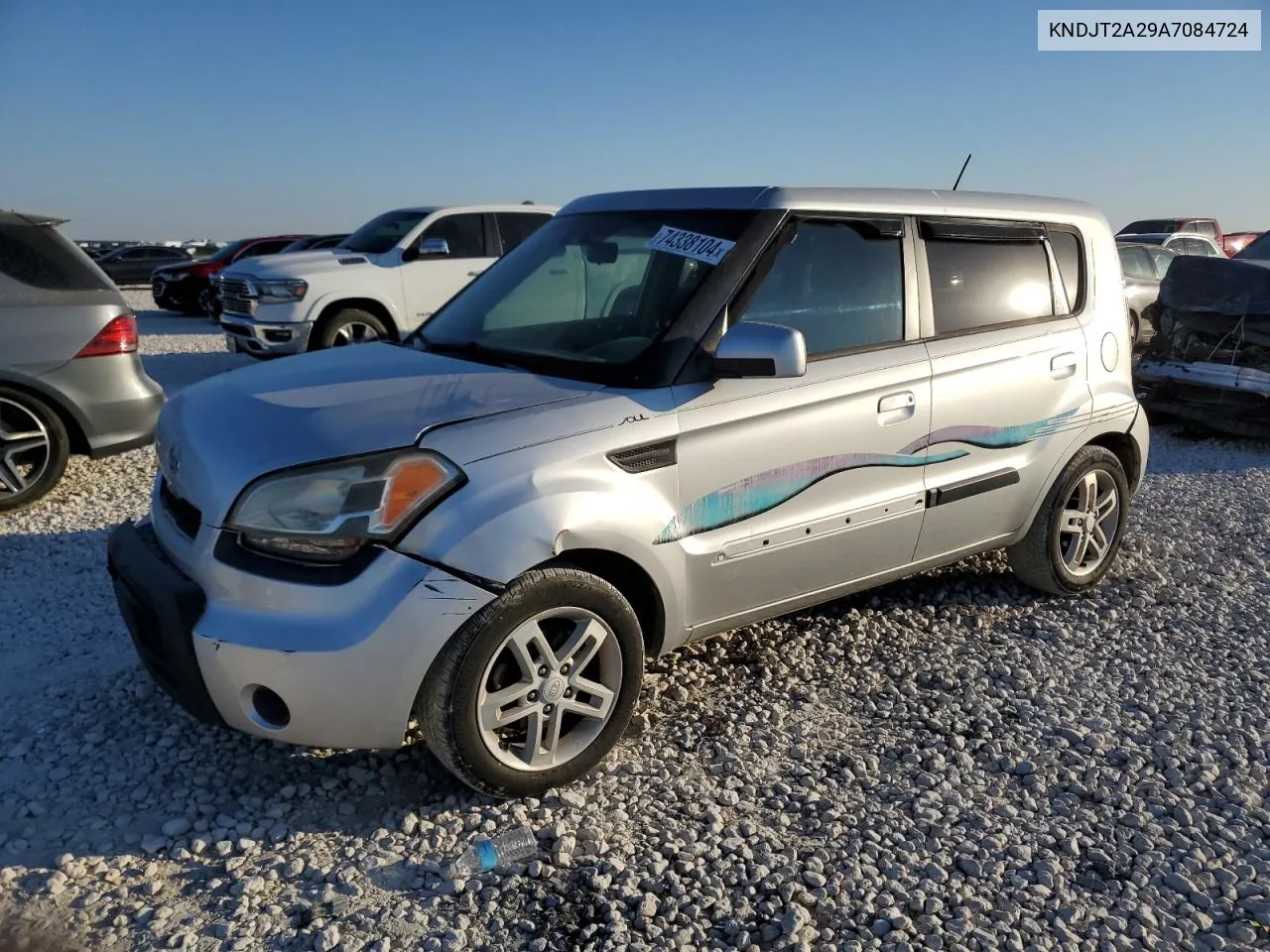 2010 Kia Soul + VIN: KNDJT2A29A7084724 Lot: 74338104