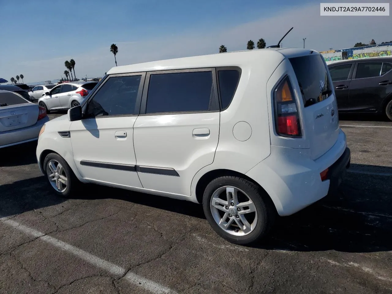 2010 Kia Soul + VIN: KNDJT2A29A7702446 Lot: 74734924