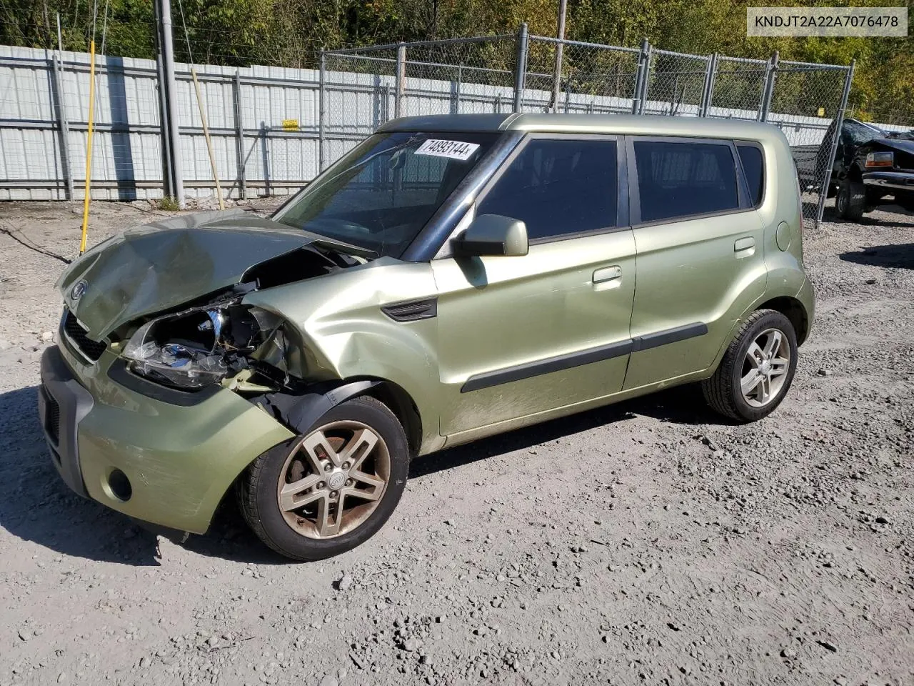 2010 Kia Soul + VIN: KNDJT2A22A7076478 Lot: 74893144