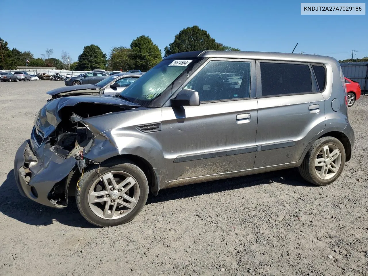 2010 Kia Soul + VIN: KNDJT2A27A7029186 Lot: 76514804