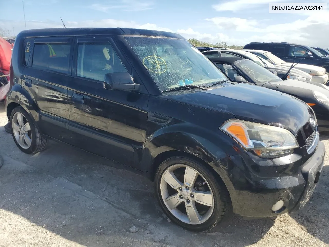 2010 Kia Soul + VIN: KNDJT2A22A7028141 Lot: 76544274