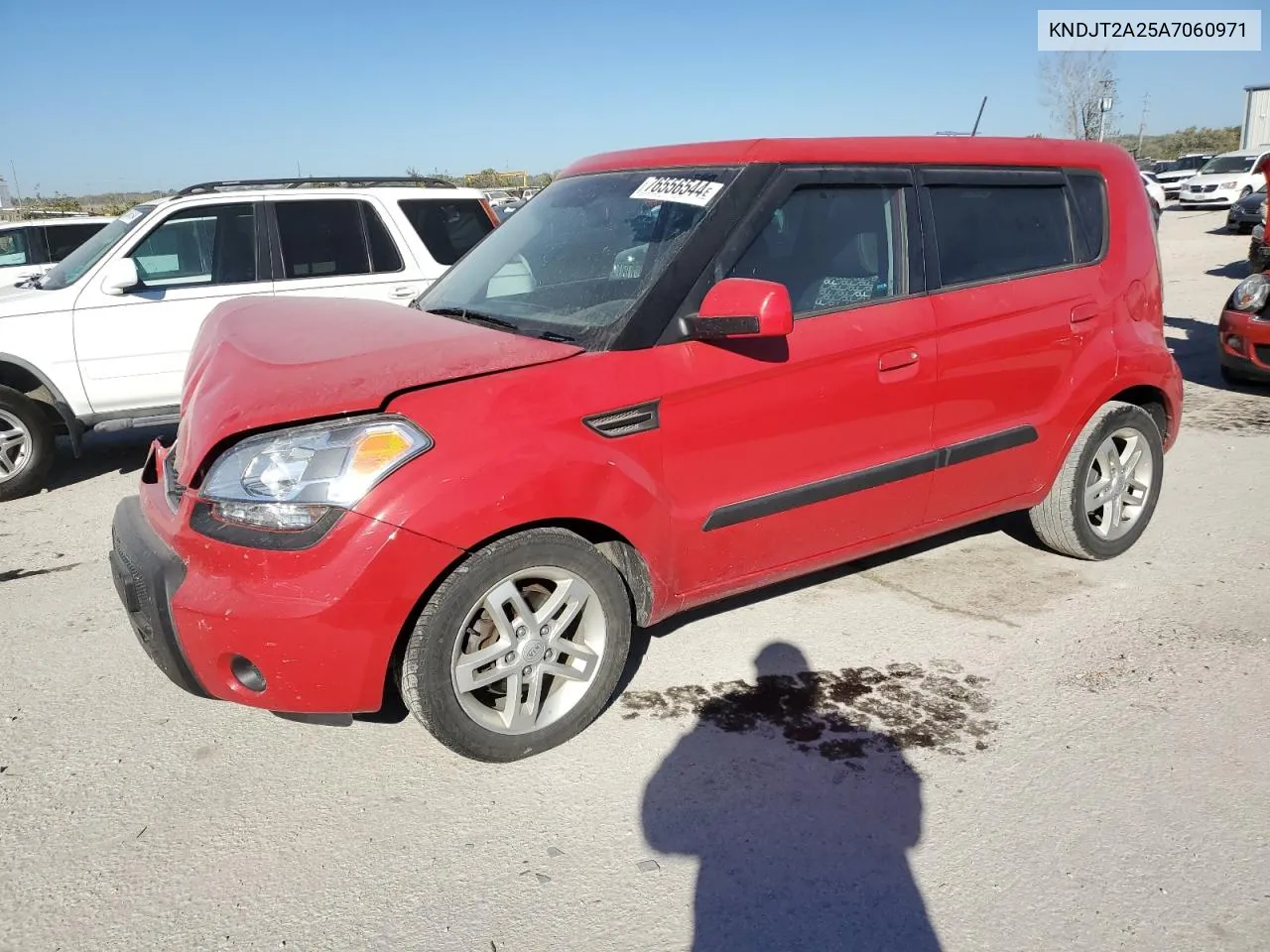 2010 Kia Soul + VIN: KNDJT2A25A7060971 Lot: 76556544