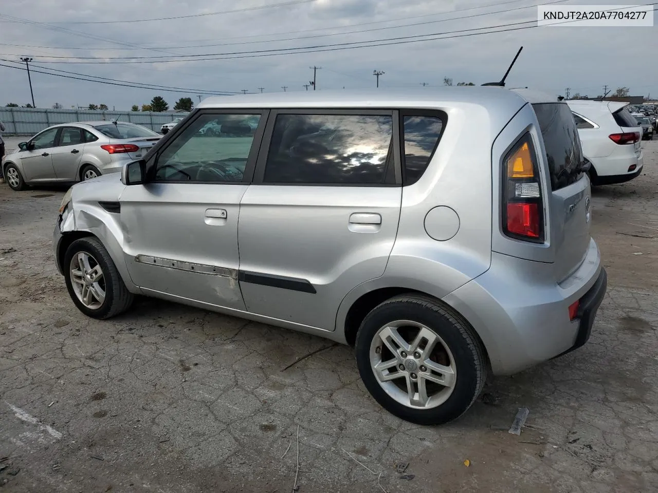 2010 Kia Soul + VIN: KNDJT2A20A7704277 Lot: 77334794