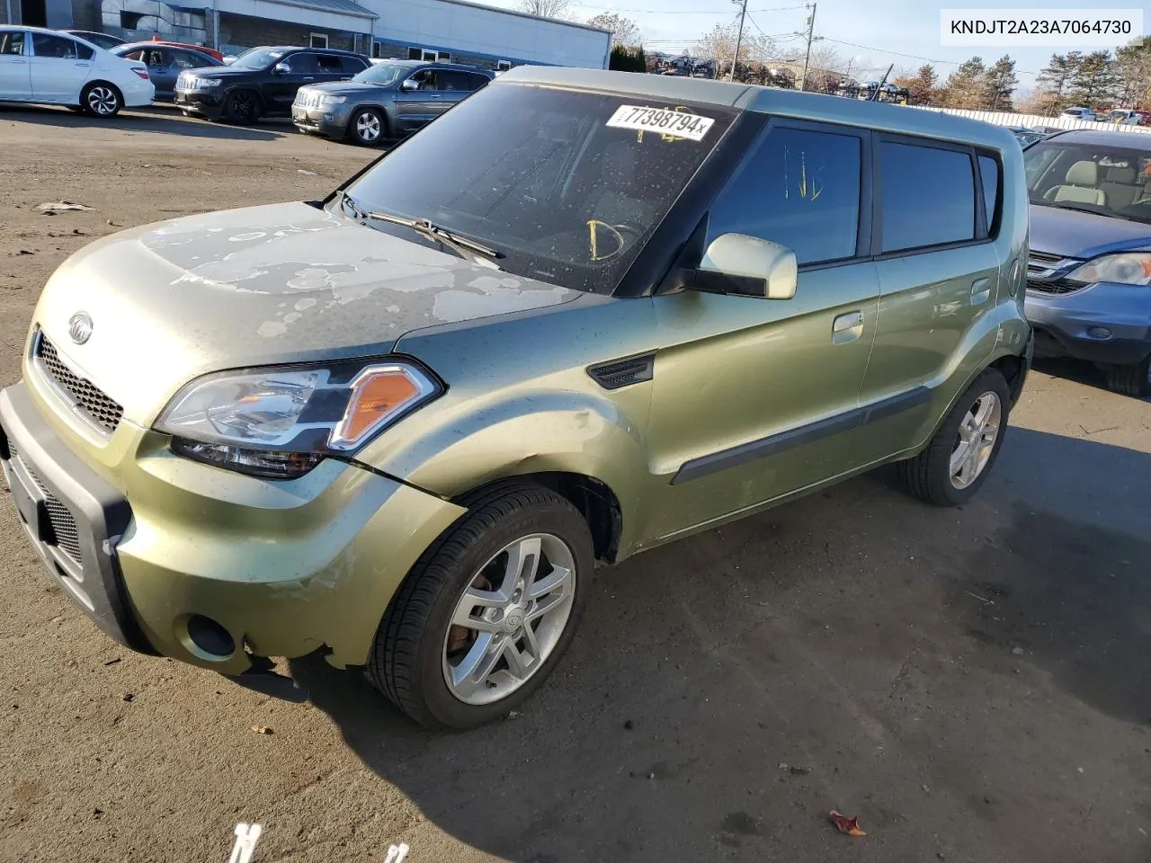 2010 Kia Soul + VIN: KNDJT2A23A7064730 Lot: 77398794