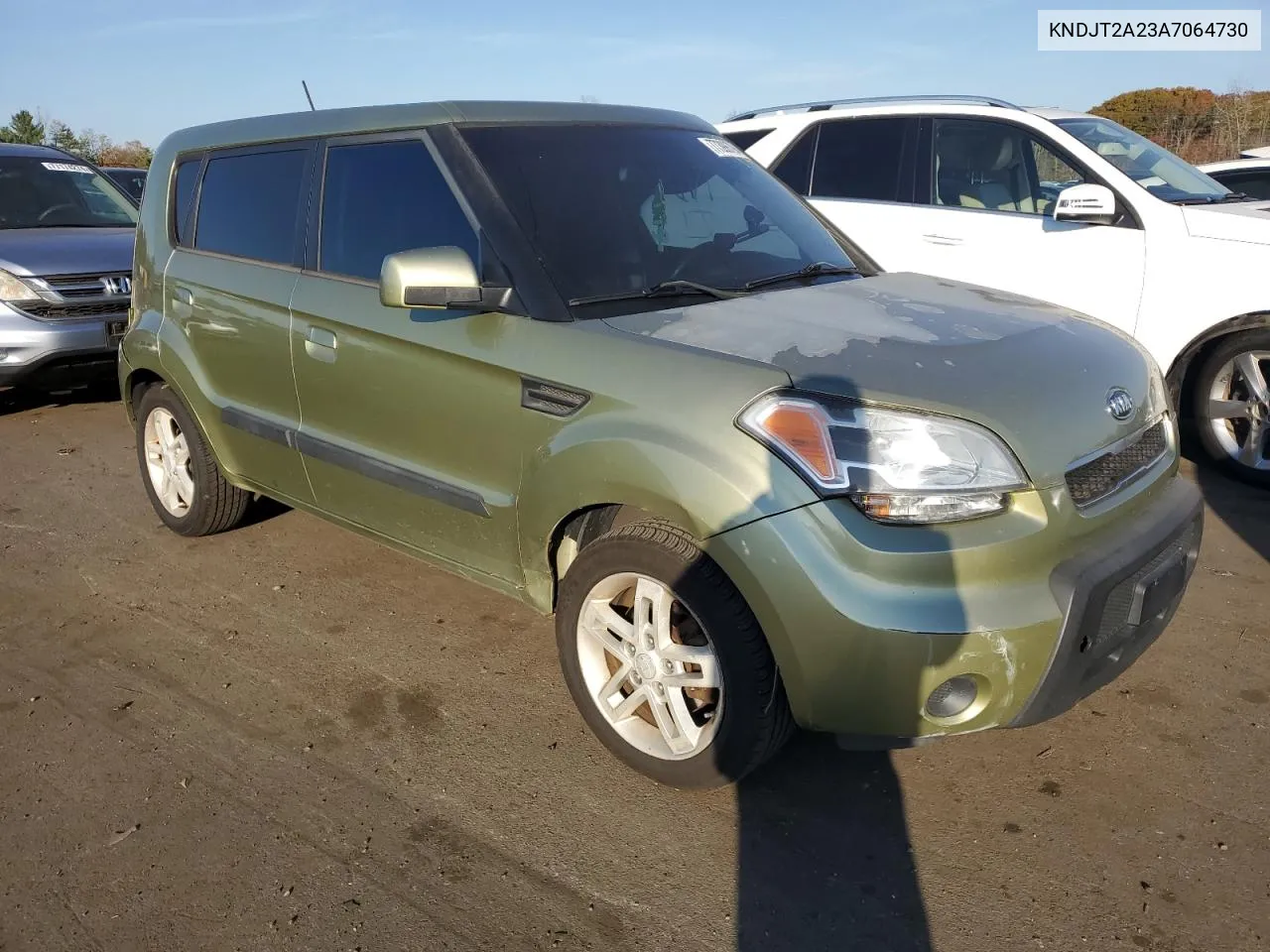 2010 Kia Soul + VIN: KNDJT2A23A7064730 Lot: 77398794