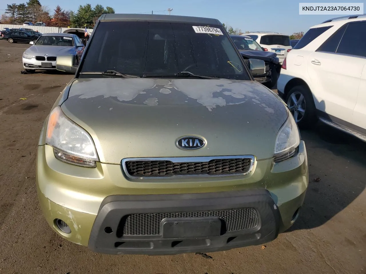 2010 Kia Soul + VIN: KNDJT2A23A7064730 Lot: 77398794