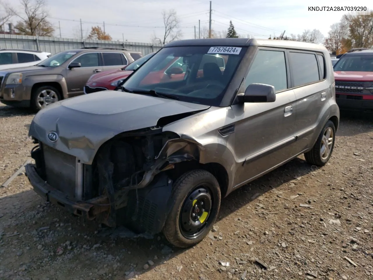 2010 Kia Soul + VIN: KNDJT2A28A7039290 Lot: 77576424