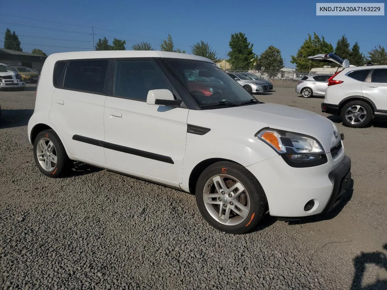 2010 Kia Soul + VIN: KNDJT2A20A7163229 Lot: 77900794