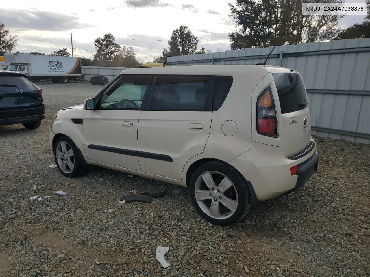 2010 Kia Soul + VIN: KNDJT2A24A7038878 Lot: 79207674