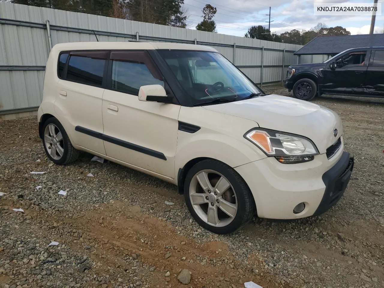 2010 Kia Soul + VIN: KNDJT2A24A7038878 Lot: 79207674