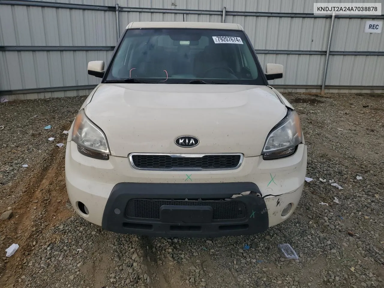 2010 Kia Soul + VIN: KNDJT2A24A7038878 Lot: 79207674