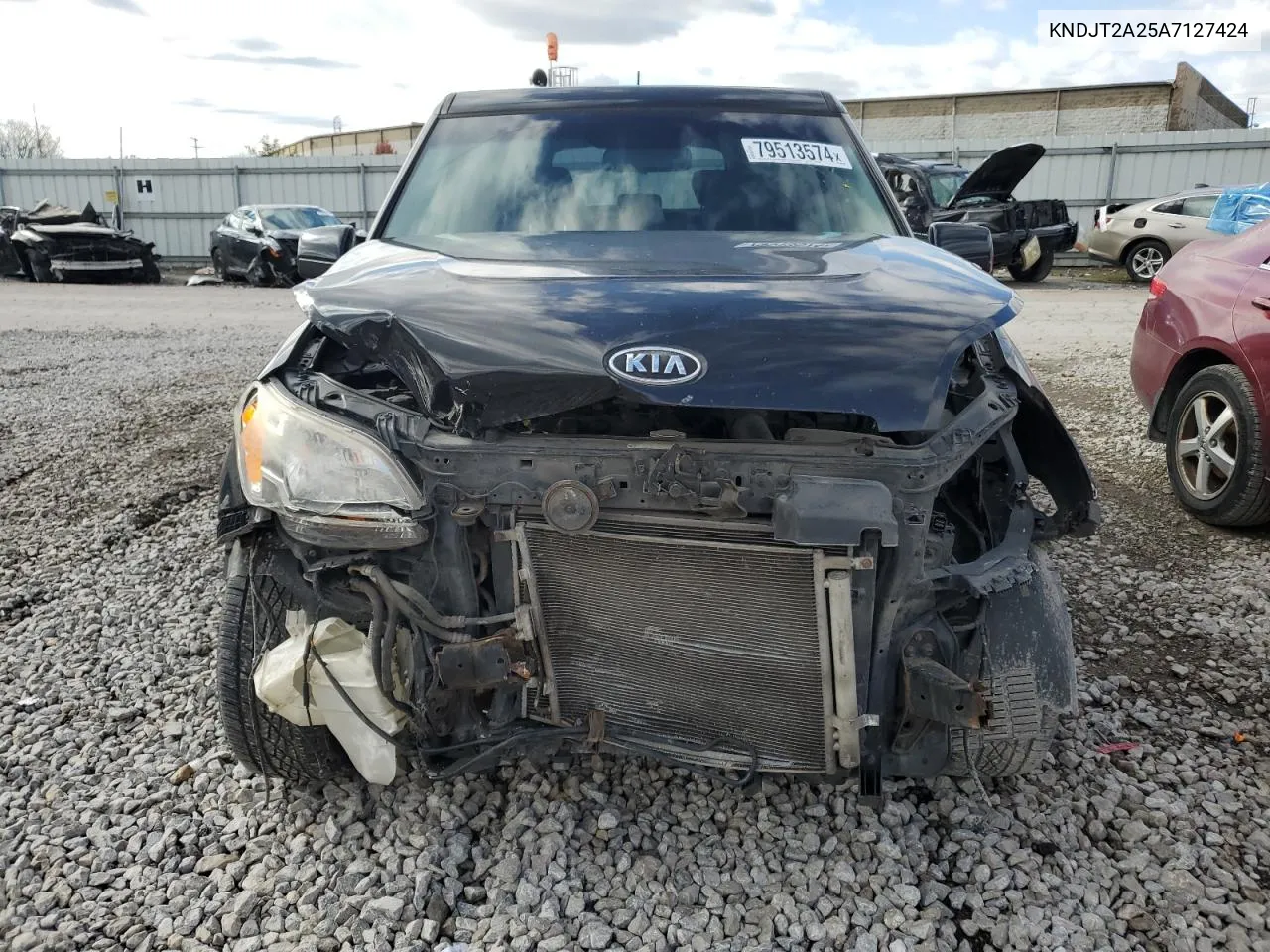 2010 Kia Soul + VIN: KNDJT2A25A7127424 Lot: 79513574