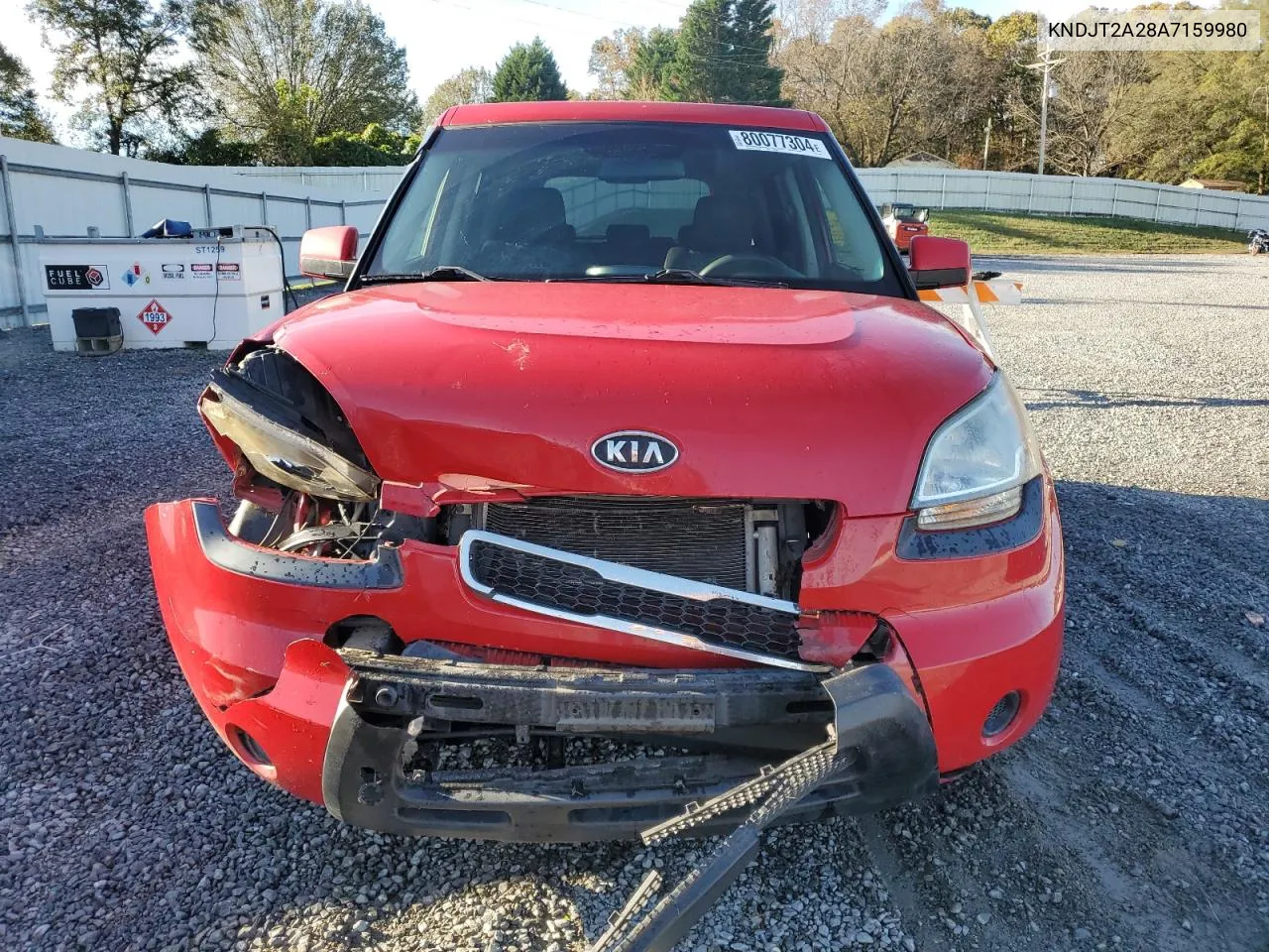 2010 Kia Soul + VIN: KNDJT2A28A7159980 Lot: 80077304