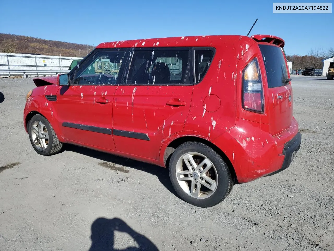 2010 Kia Soul + VIN: KNDJT2A20A7194822 Lot: 80125754