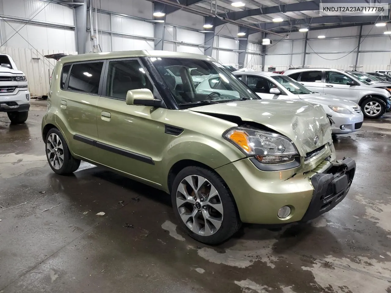 2010 Kia Soul + VIN: KNDJT2A23A7177786 Lot: 80242214