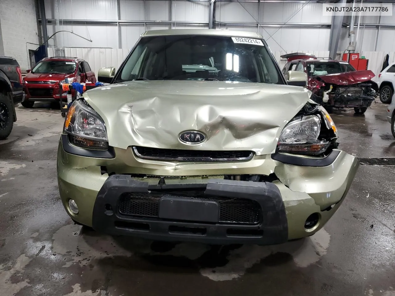 2010 Kia Soul + VIN: KNDJT2A23A7177786 Lot: 80242214