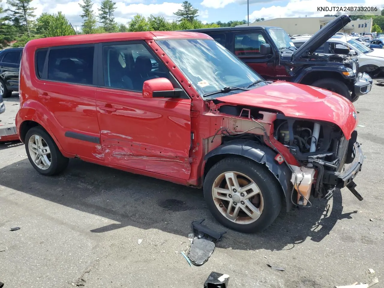 2011 Kia Soul + VIN: KNDJT2A24B7332086 Lot: 57742684