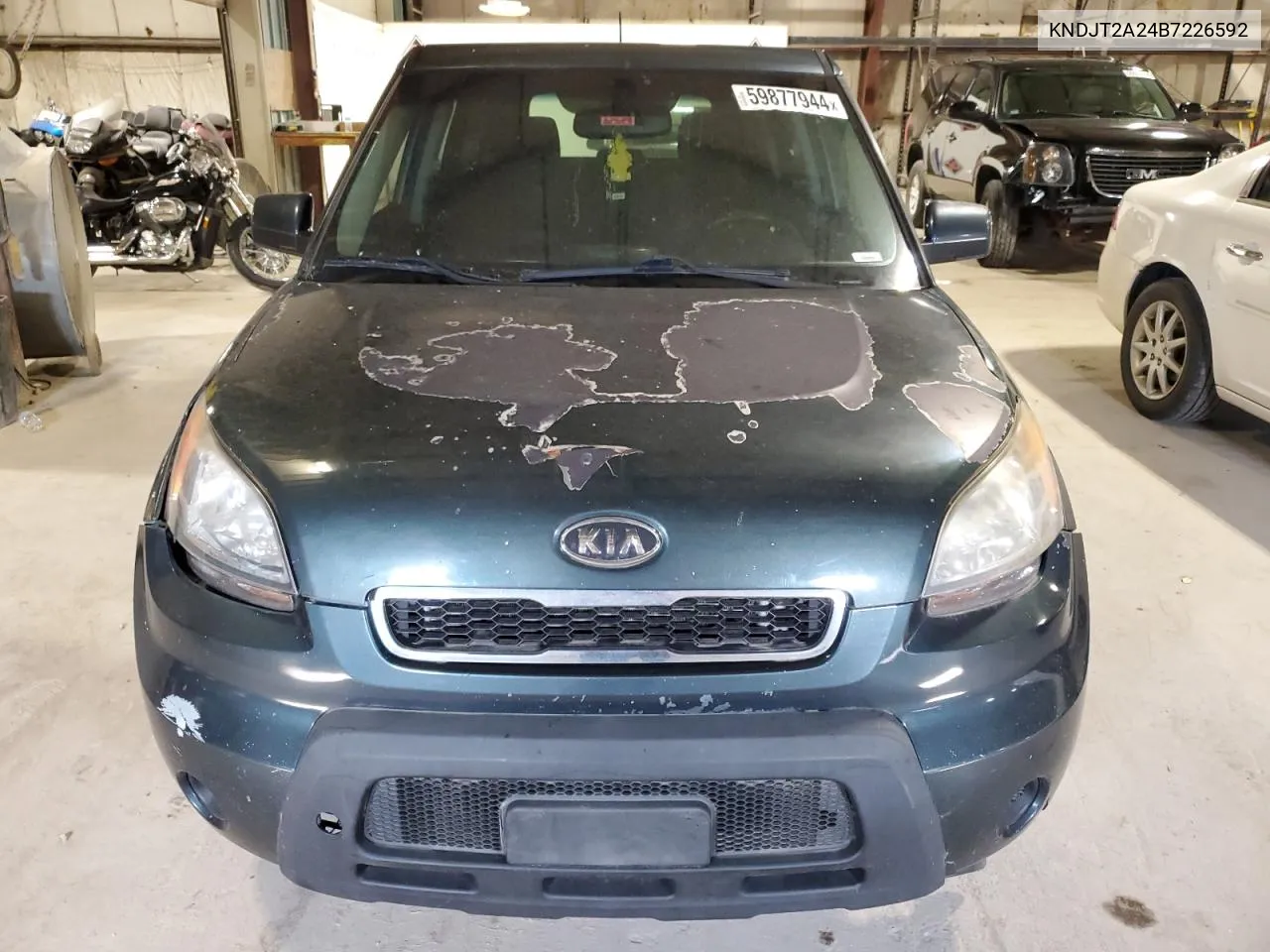 2011 Kia Soul + VIN: KNDJT2A24B7226592 Lot: 59877944