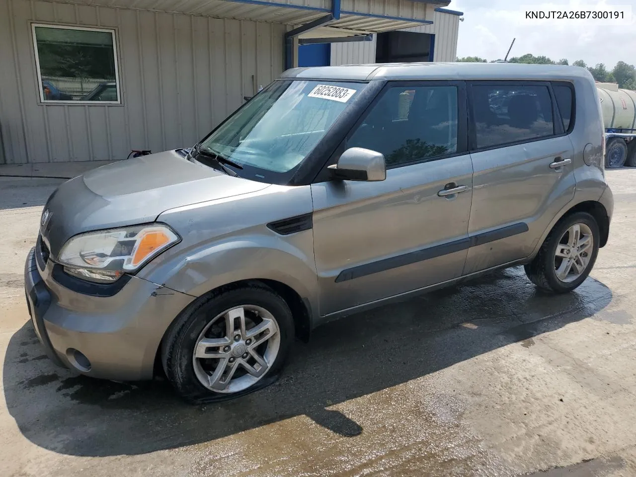 2011 Kia Soul + VIN: KNDJT2A26B7300191 Lot: 60252883