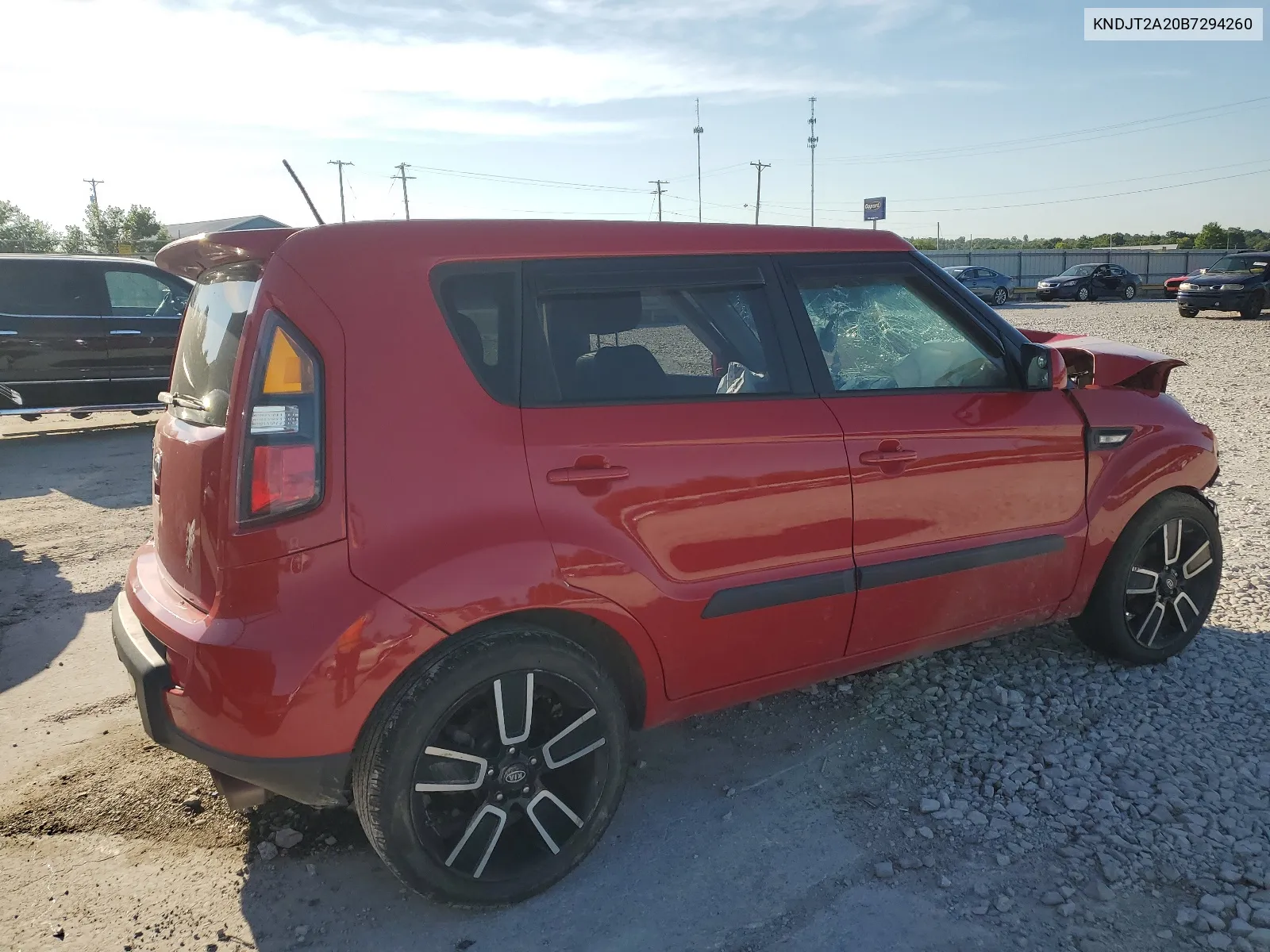 2011 Kia Soul + VIN: KNDJT2A20B7294260 Lot: 60386644