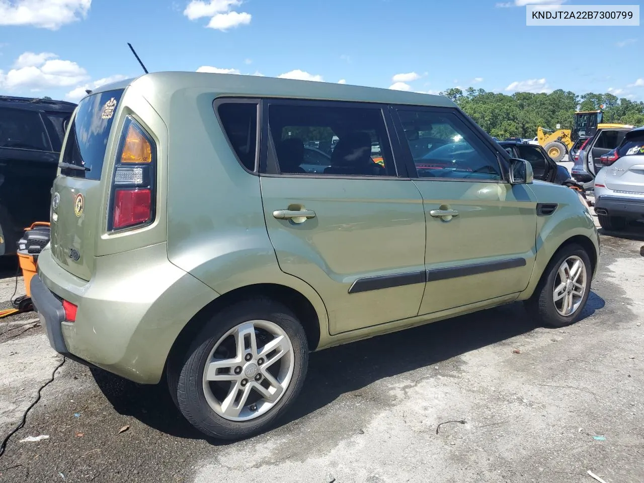 2011 Kia Soul + VIN: KNDJT2A22B7300799 Lot: 66854794