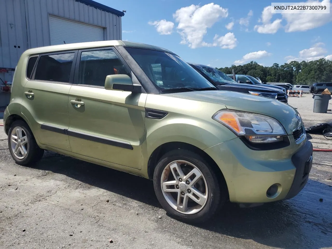 2011 Kia Soul + VIN: KNDJT2A22B7300799 Lot: 66854794