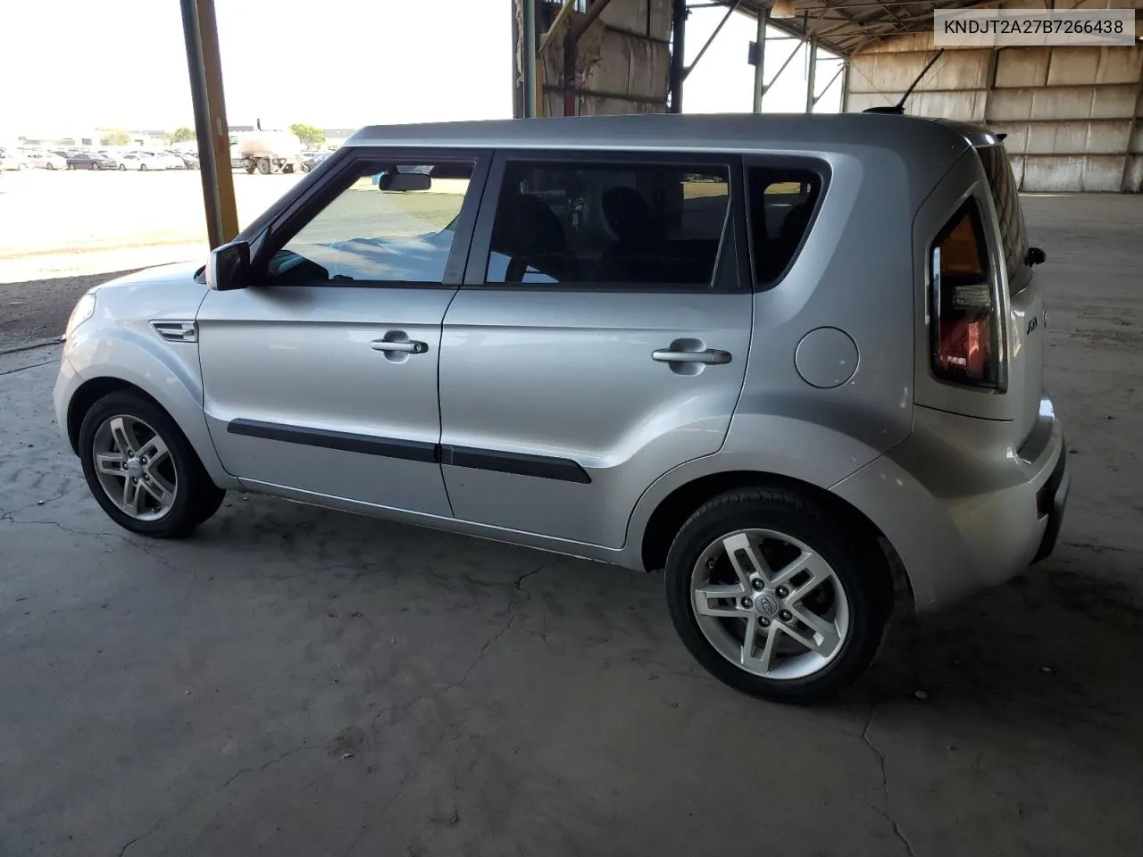 2011 Kia Soul + VIN: KNDJT2A27B7266438 Lot: 66987504