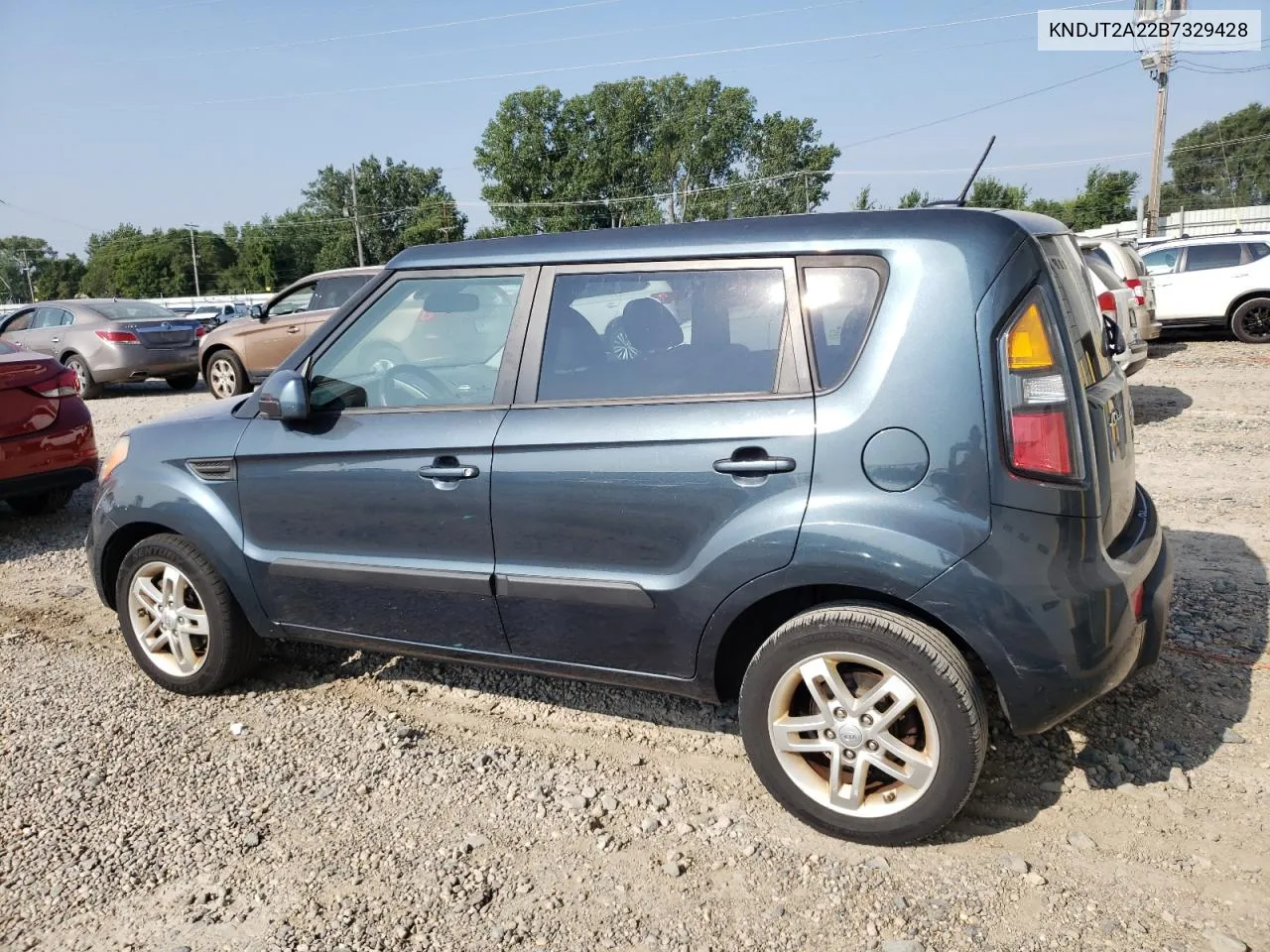 2011 Kia Soul + VIN: KNDJT2A22B7329428 Lot: 67772484