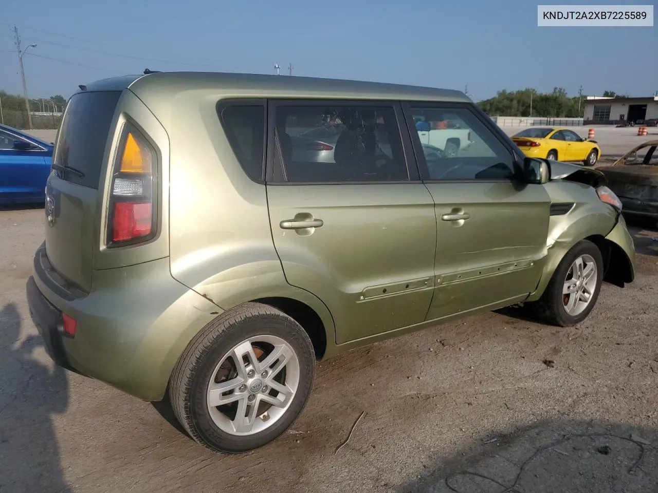 2011 Kia Soul + VIN: KNDJT2A2XB7225589 Lot: 68724854