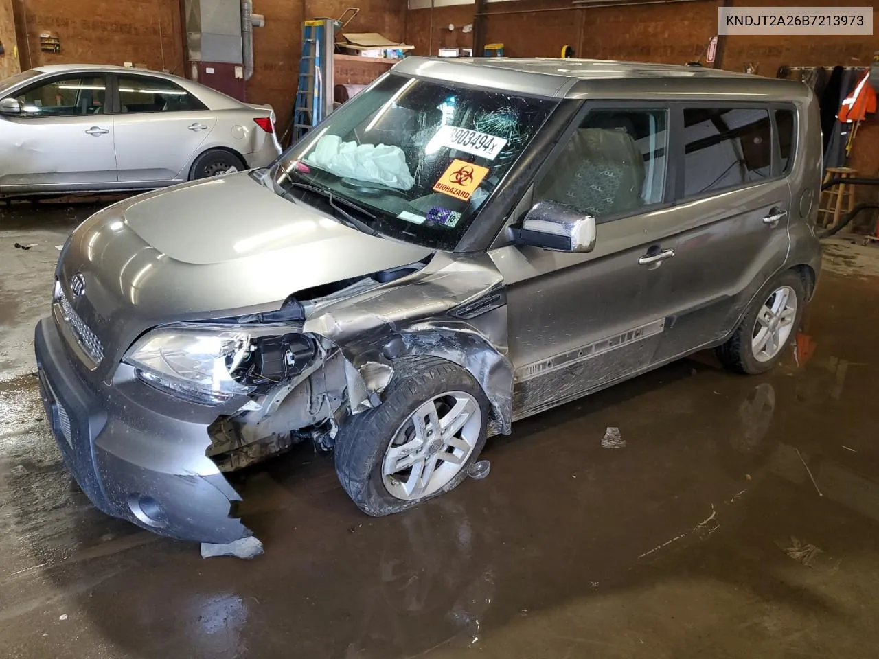 2011 Kia Soul + VIN: KNDJT2A26B7213973 Lot: 68903494