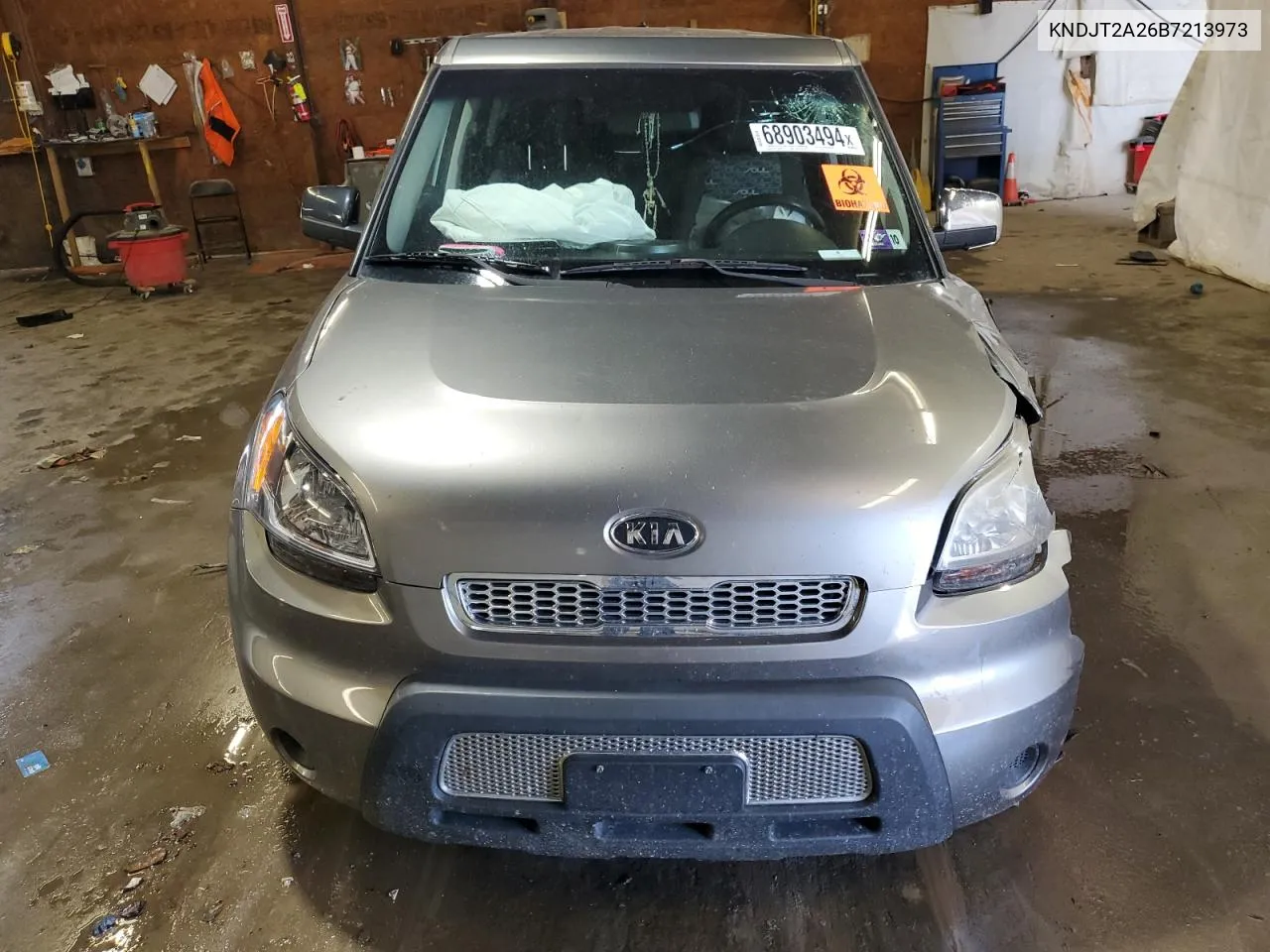 2011 Kia Soul + VIN: KNDJT2A26B7213973 Lot: 68903494