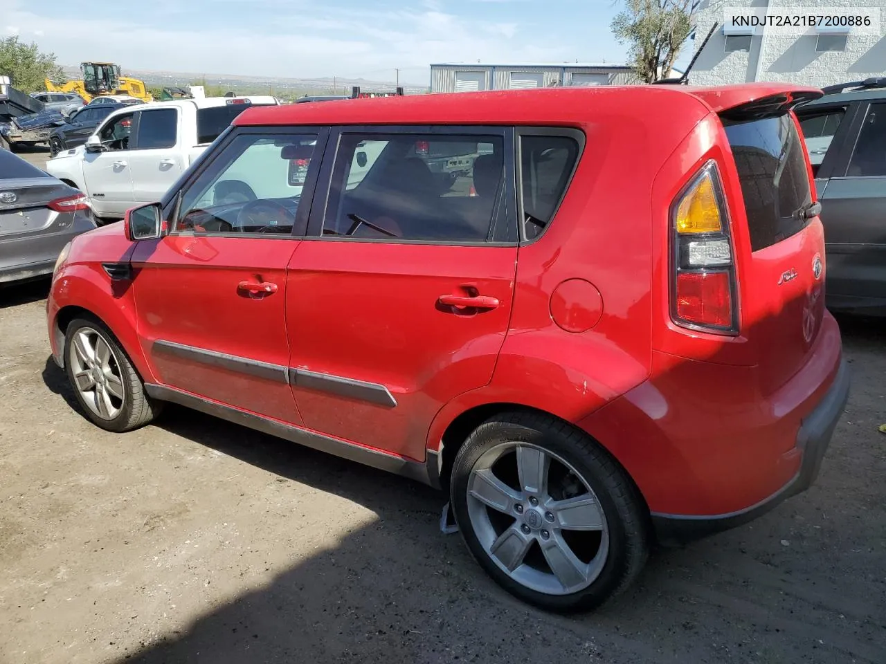 2011 Kia Soul + VIN: KNDJT2A21B7200886 Lot: 70889064