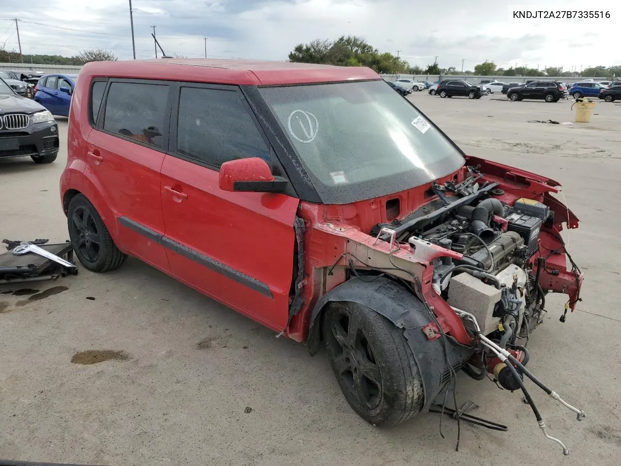 2011 Kia Soul + VIN: KNDJT2A27B7335516 Lot: 71114534