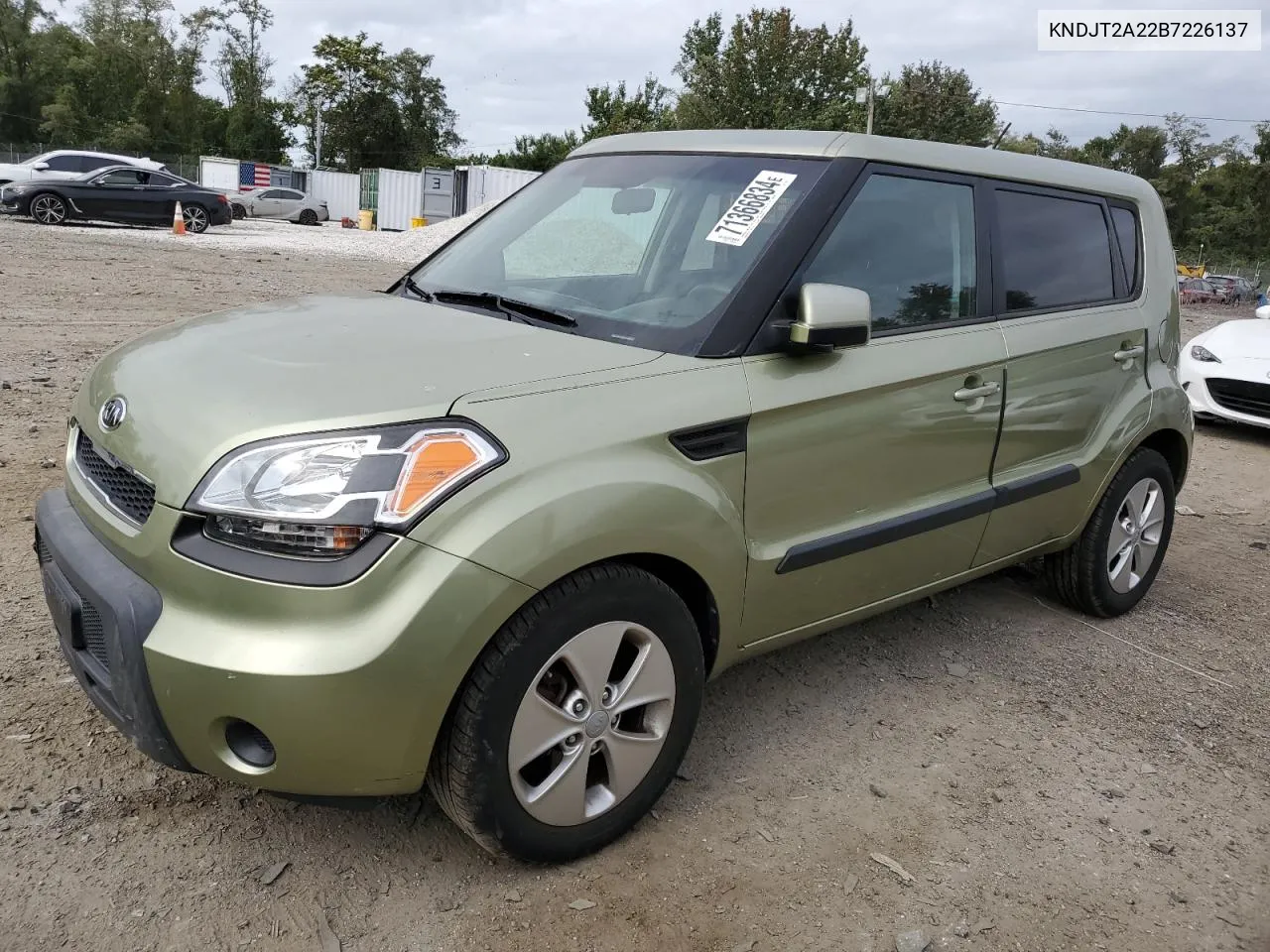 2011 Kia Soul + VIN: KNDJT2A22B7226137 Lot: 71366834