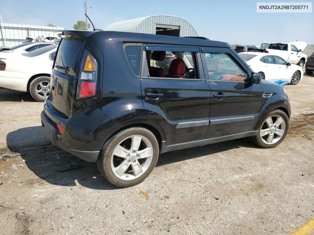 2011 Kia Soul + VIN: KNDJT2A29B7205771 Lot: 71394044