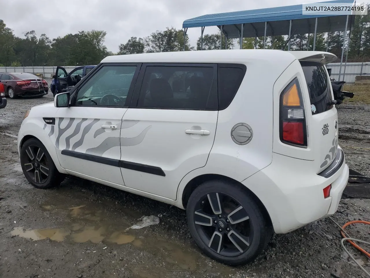 2011 Kia Soul + VIN: KNDJT2A28B7724195 Lot: 71977834