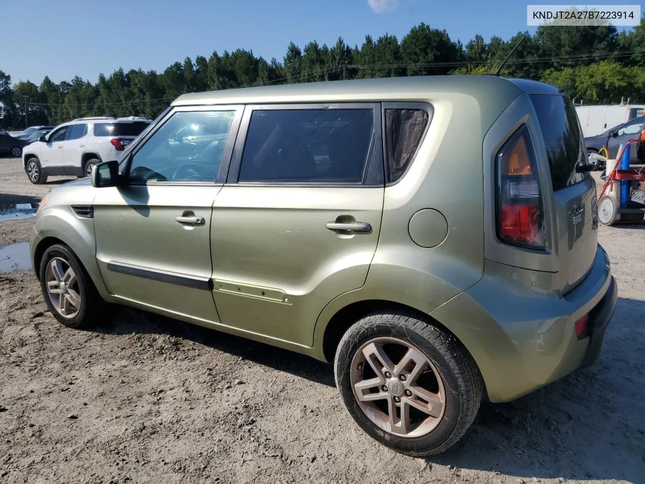 2011 Kia Soul + VIN: KNDJT2A27B7223914 Lot: 72229804