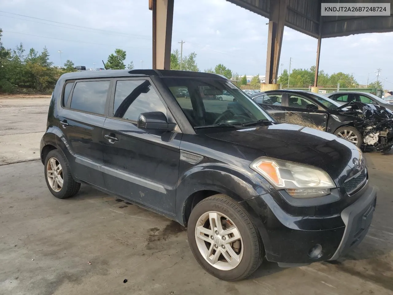 2011 Kia Soul + VIN: KNDJT2A26B7248724 Lot: 72628344