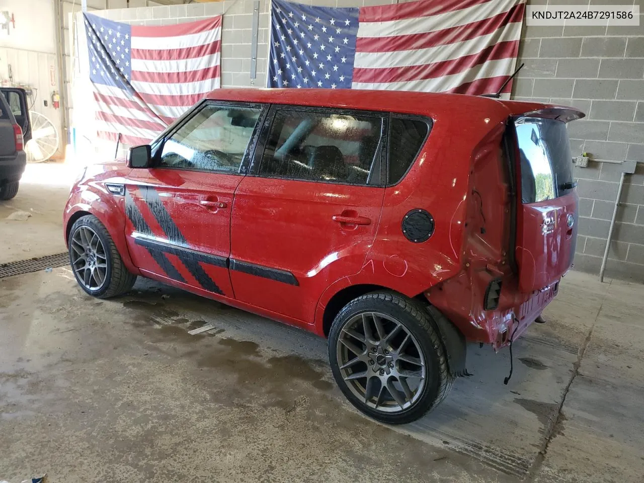 2011 Kia Soul + VIN: KNDJT2A24B7291586 Lot: 73778894